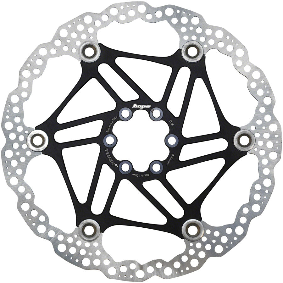 Hope Floating Disc Brake Rotor - 200mm 6-Bolt Black