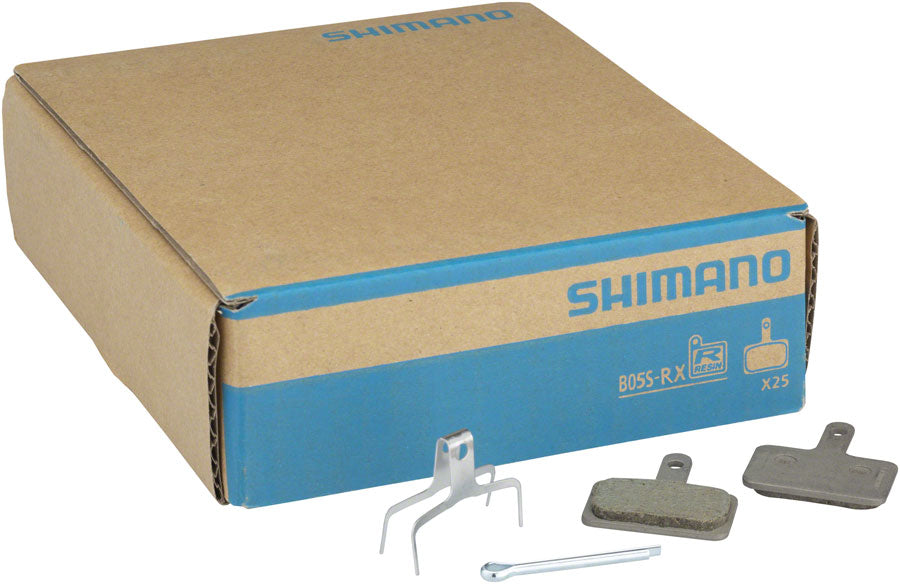 Shimano B05S-RX Disc Brake Pad Spring - Resin Compound Stainless Steel Back Plate Box/25 pair