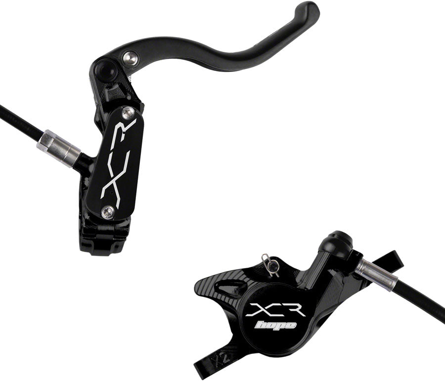 Hope XCR Pro X2 Disc Brake Lever Set - Rear/RH Hydraulic Post Mount BLK