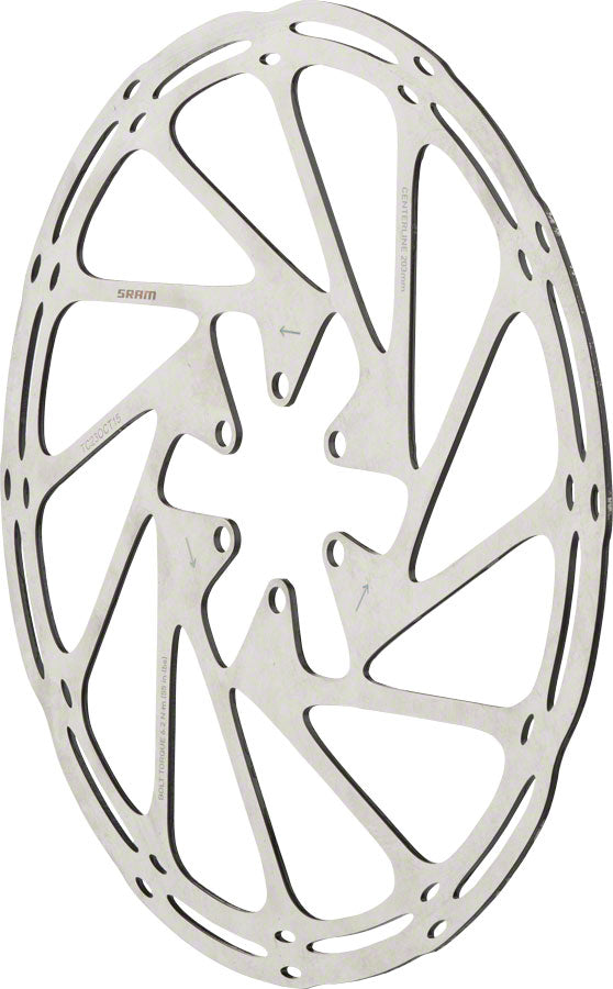 SRAM CenterLine Disc Brake Rotor - 203mm 6-Bolt Silver