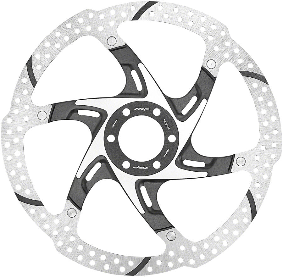 TRP-42 Disc Brake Rotor - 180mm 6-Bolt 2.3mm Thick Silver/Black