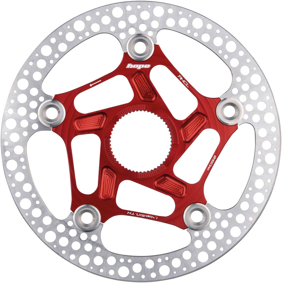 Hope RX Disc Rotor - 140mm Center-Lock Red
