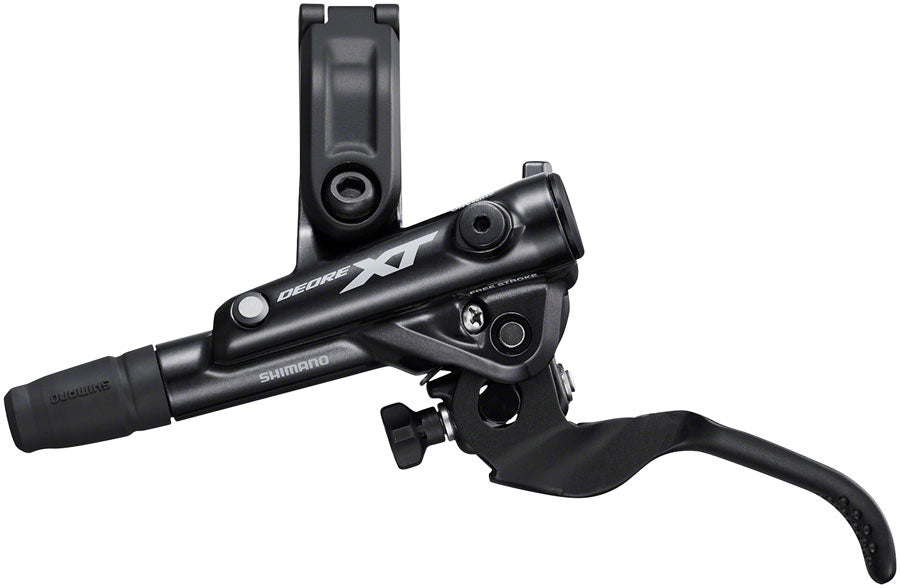 Shimano Deore XT BL-M8100/BR-M8100 Disc Brake Lever - Front Hydraulic Post Mount 2-Piston Finned Pads I-SPEC EV Clamp Band BLK