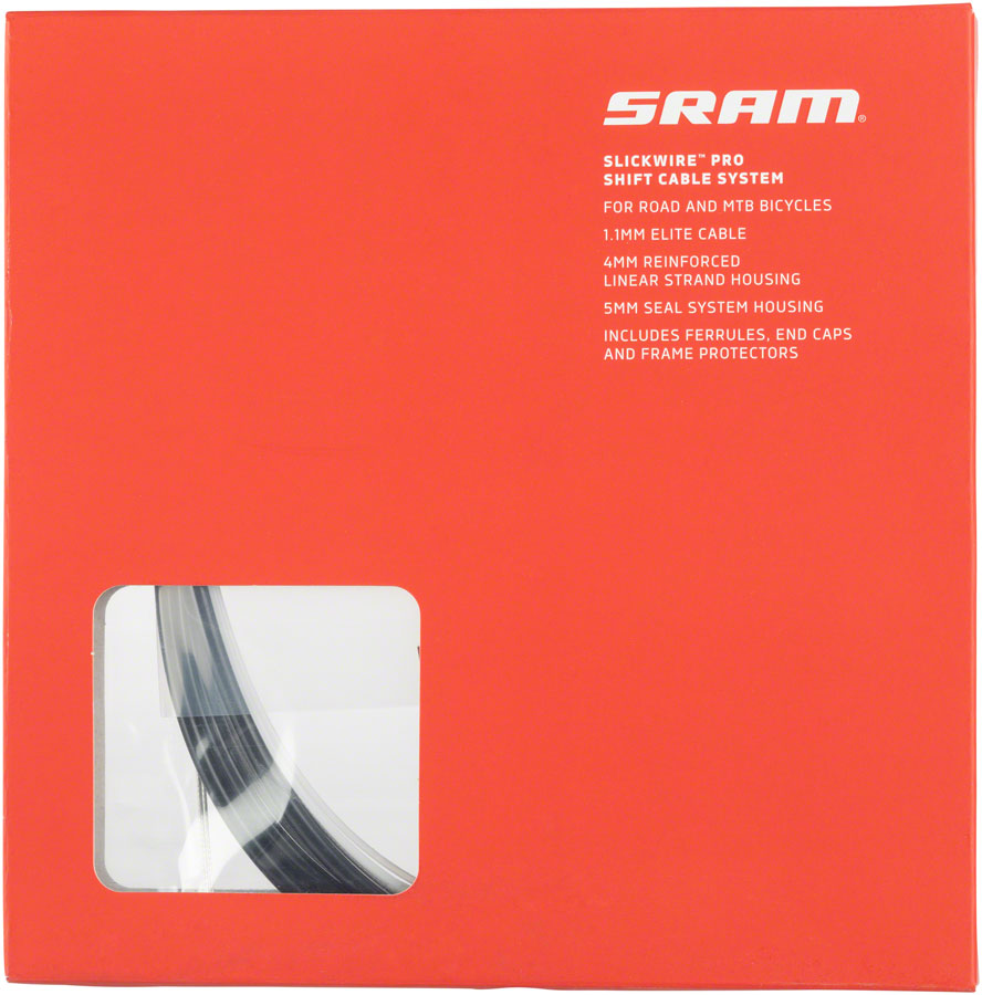 SRAM 4mm Slick Wire Pro Road/Mountain Shift Set Black