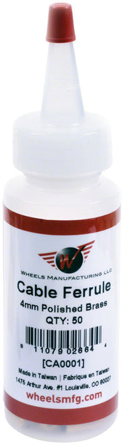 Wheels Manufacturing Housing Stop 4mm Brass 50pcs