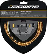 Jagwire Road Elite Link Brake Cable Kit SRAM/Shimano Ultra-Slick Uncoated Cables Gold
