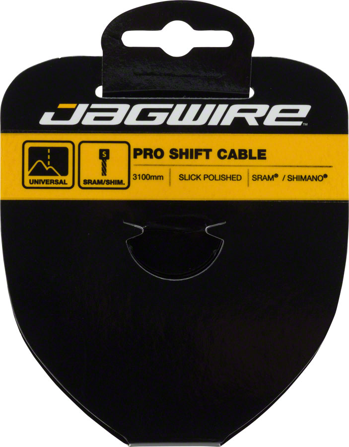 Jagwire Pro Shift Cable - 1.1 x 3100mm Polished Slick Stainless Steel For SRAM/Shimano