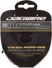 Jagwire Elite Ultra-Slick Shift Cable - 1.1 x 2300mm Polished Stainless Steel For Campagnolo