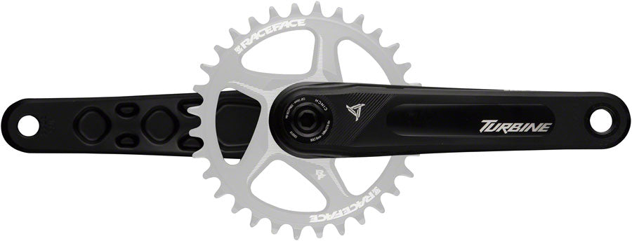 RaceFace Turbine Crankset - 170mm Direct Mount 136mm Spindle CINCH Interface 7050 Aluminum BLK