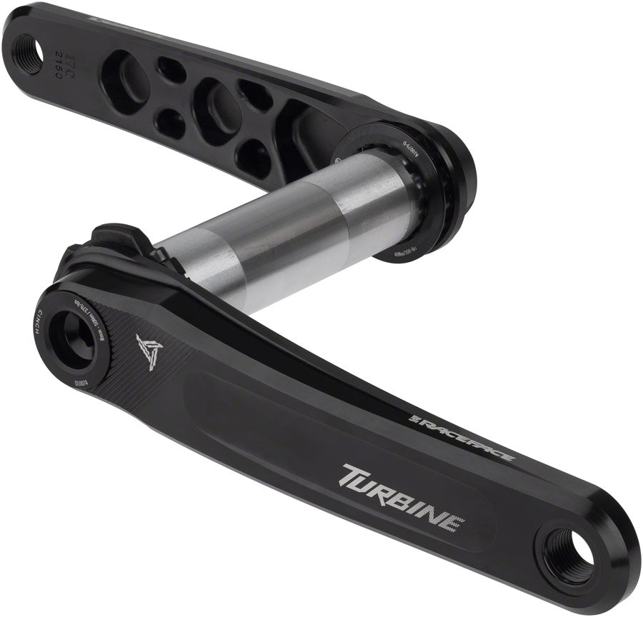 RaceFace Turbine Crankset - 170mm Direct Mount 136mm Spindle CINCH Interface 7050 Aluminum BLK