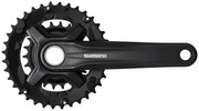Shimano FC-MT210-2 Crankset - 175mm 9-Speed 46/30t 48.8mm Chainline Riveted BLK