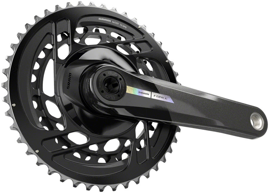 SRAM Force Crankset - 170mm 2x 12-Speed 46/33t Direct Mount DUB Spindle Interface Iridescent Gray D2