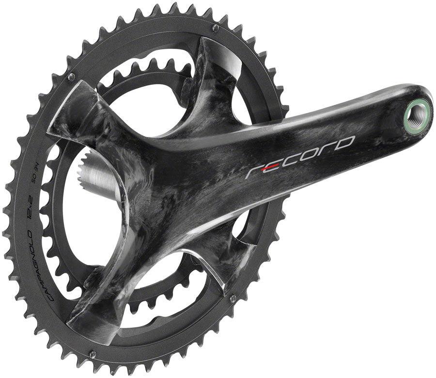 Campagnolo Record Crankset - 172.5mm 12-Speed 50/34t 112/146 Asymmetric BCD Campagnolo Ultra-Torque Spindle Interface Carbon