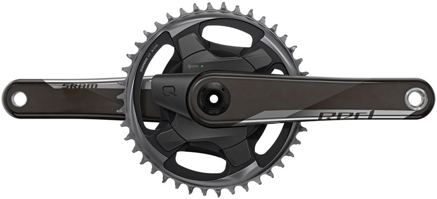 SRAM Red 1 AXS Quarq Power Meter Crankset Speed: 12 Spindle: 28.99mm BCD: Direct Mount 40 DUB 175mm Black Road