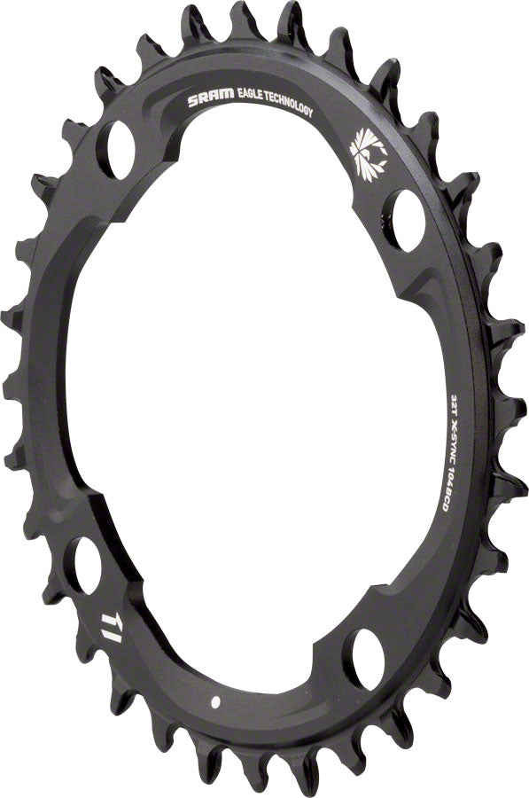 SRAM 30t 94 BCD x 4-Bolt 11/12-Speed X-Sync2 Eagle Chainring Black