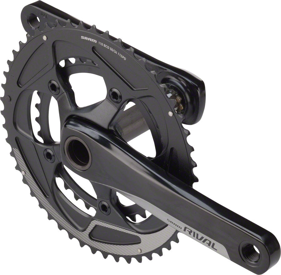SRAM Rival 22 Crankset - 172.5mm 11-Speed 50/34t 110 BCD GXP Spindle Interface BLK