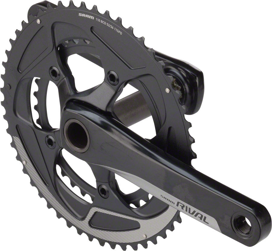 SRAM Rival 22 Crankset - 170mm 11-Speed 52/36t 110 BCD GXP Spindle Interface BLK