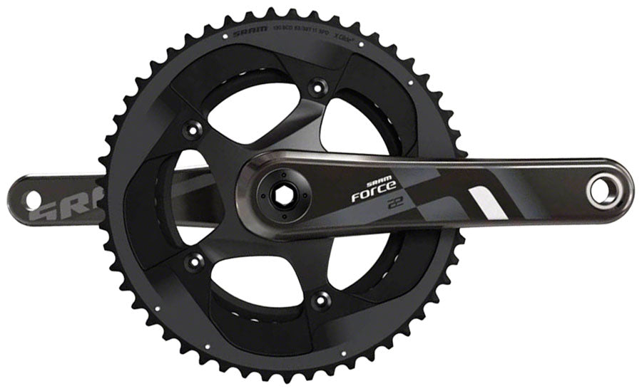 SRAM Force22 Crankset 11sp 175mm 39/53 BCD: 130 BB30 CL: 44.5mm Black 740g