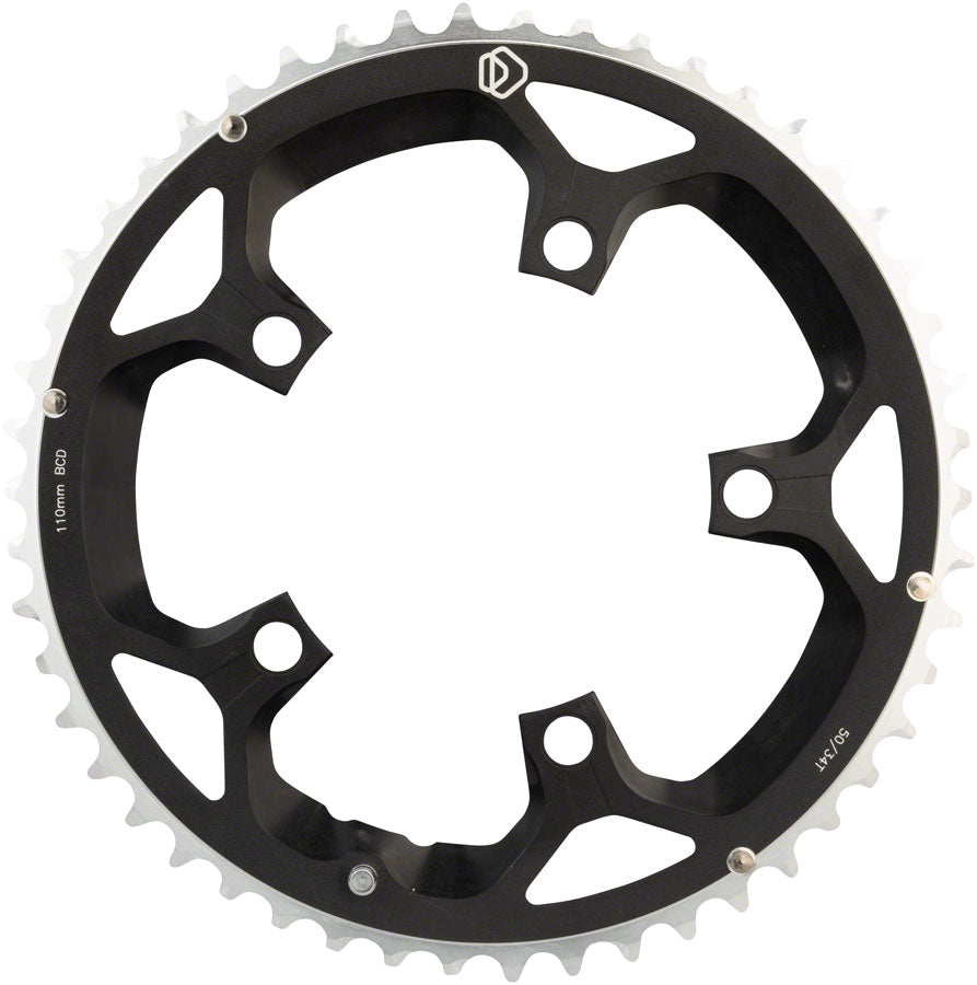 Dimension Multi Speed Chainring - 50T 110mm BCD Outer Black