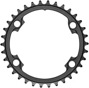 Absolute Black Round Chainring 4x110BCD Shimano Asym 34T - Black