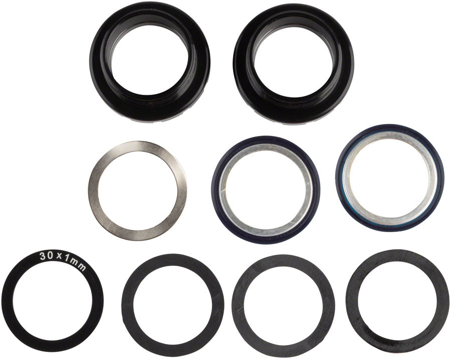 Enduro Italian Bottom Bracket - Italian Threaded For 30mm Spindles Angular Contact Bearings BLK