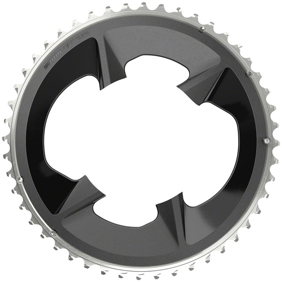 SRAM Rival 2x12-Speed Outer Chainring - 48t 107 BCD BLK For use 35t Inner