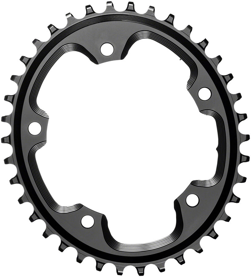absoluteBLACK Oval 110 BCD CX Chainring - 40t 110 BCD 5-Bolt Narrow-Wide BLK
