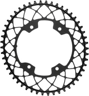 absoluteBLACK Oval 110 BCD Gravel Chainring - 48t 110 Shimano Asymmetric BCD 4-Bolt Narrow-Wide BLK