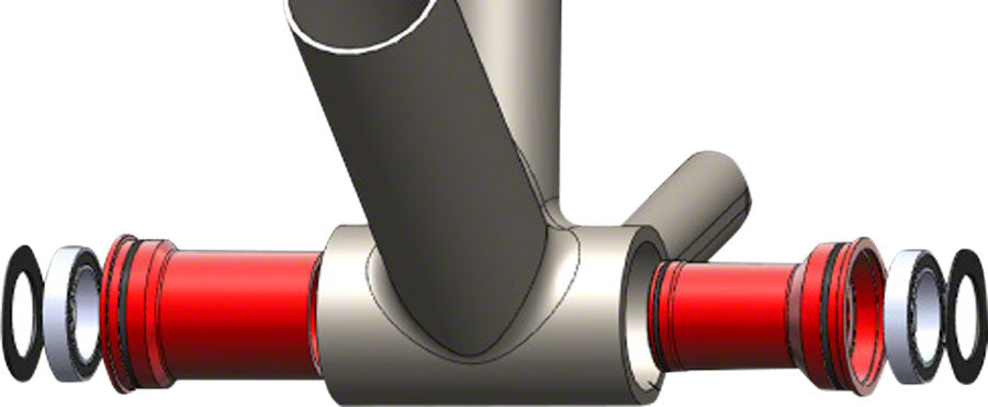 Wheels Manufacturing BB86/92 SRAM Bottom Bracket ABEC-3 Bearings BLK Cups