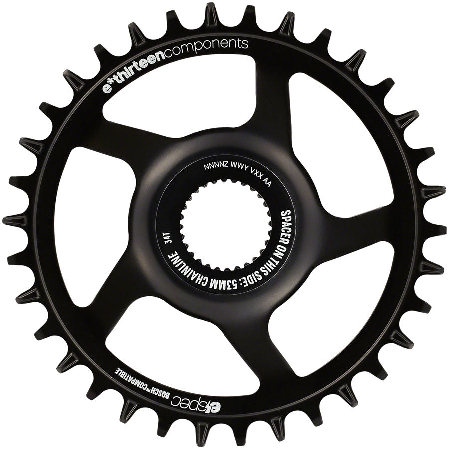 e*thirteen e*spec Steel Direct Mount Chainring - 36T Bosch CX Gen4 CL 53/55 via Spacer BLK