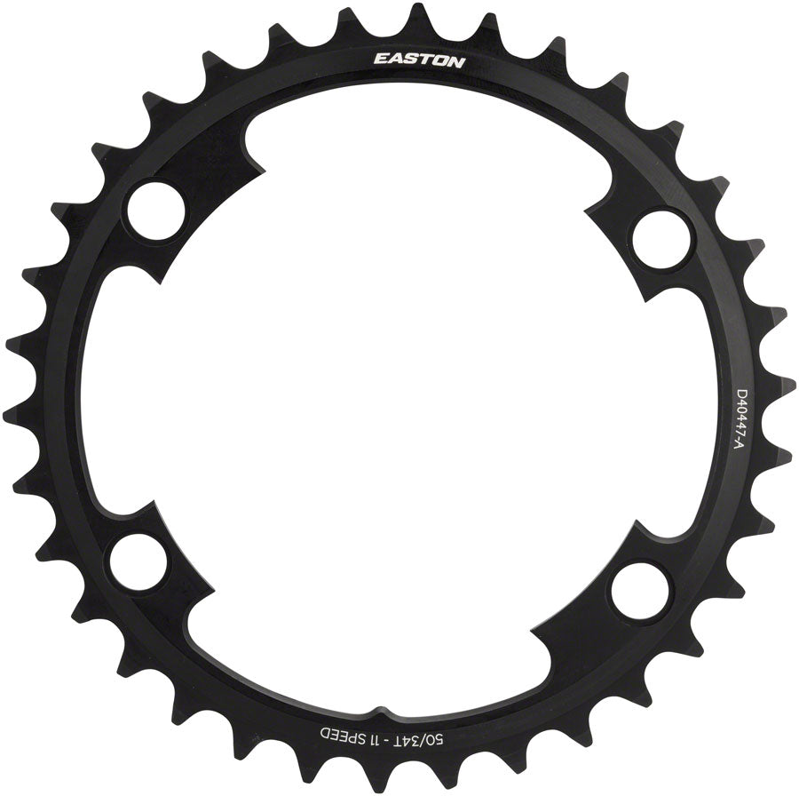 Easton Asymmetric Chainring: 4-Bolt 11-Speed 34t Black