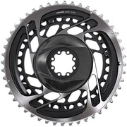 SRAM Red AXS 2x Chainring Teeth: 33/46 Speed: 12 BCD: Direct Mount Pair Aluminum Grey