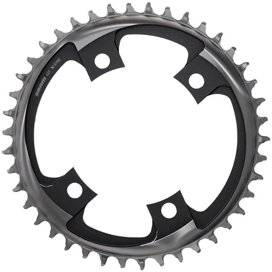 SRAM 42 Tooth 107mm BCD x 4-Bolt 1x12-Speed X-Sync Chainring Polar Gray