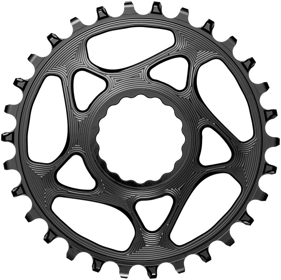 absoluteBLACK Round Narrow-Wide Direct Mount Chainring - 30t CINCH Direct Mount 3mm Offset BLK