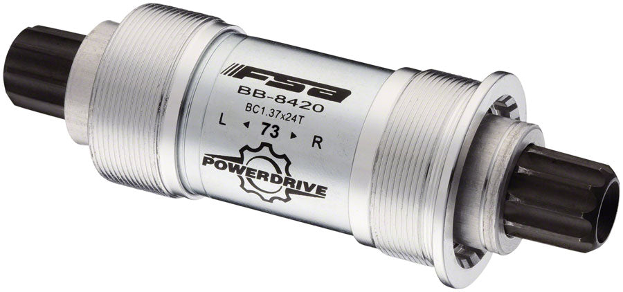 FSA FSA Speed Ahead 8420ST Power Drive Bottom Bracket - English 73x118mm FSA Power Drive Spindle Silver