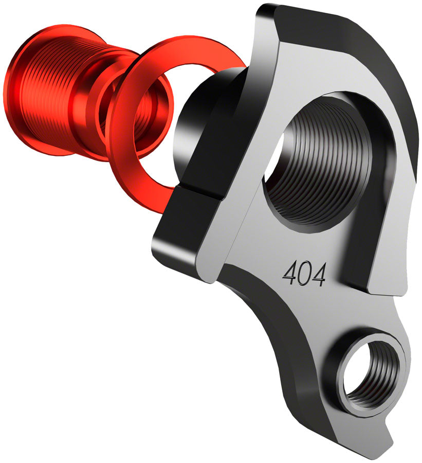 Wheels Manufacturing Universal Derailleur Hanger - 404-1 For Frames designed to accept SRAM UDH BLK/Red