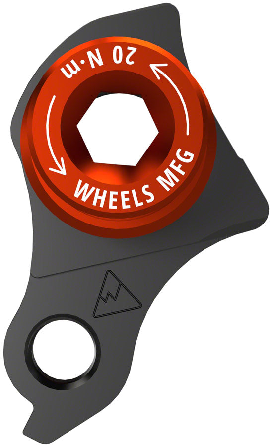 Wheels Manufacturing Universal Derailleur Hanger - 404-3 For Frames designed to accept SRAM UDH BLK/Orange