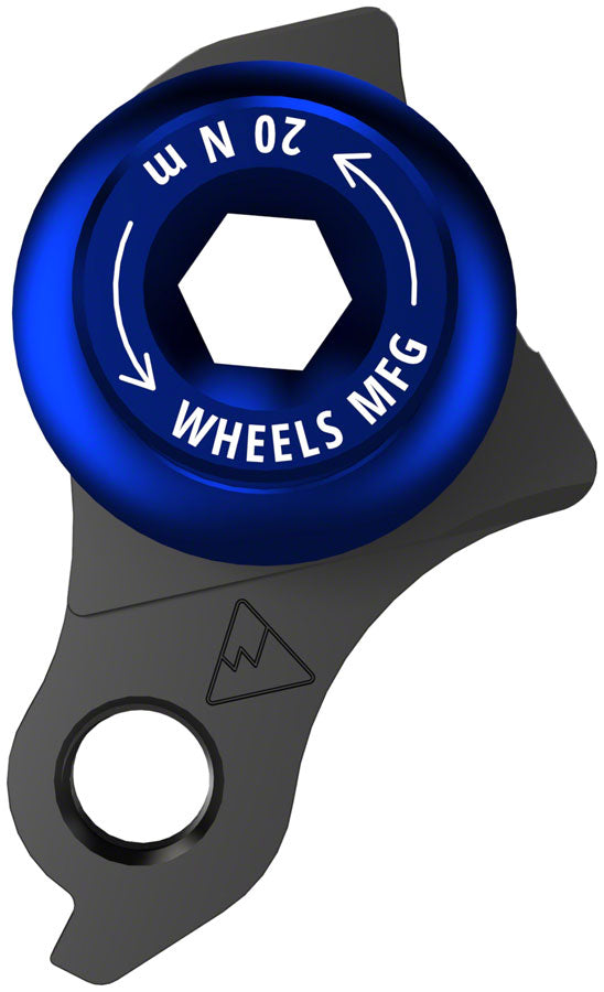Wheels Manufacturing Universal Derailleur Hanger - 487-6 For Trek ABP MTB Frames designed to accept SRAM UDH BLK/Blue