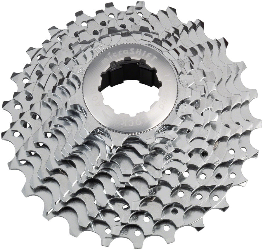 microSHIFT G11 Cassette - 11 Speed 11-25t Chrome Plated With Spider
