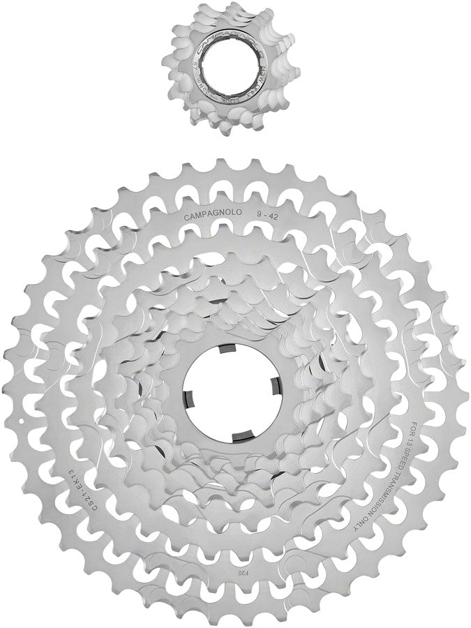 Campagnolo EKAR Cassette - 13-Speed 9-42t Silver For N3W Driver Body