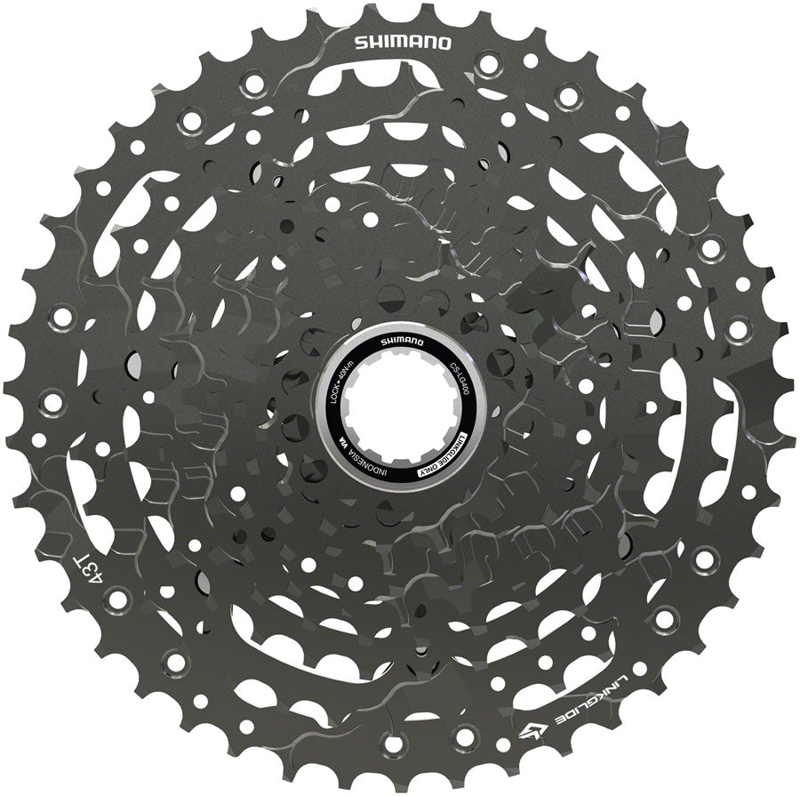 Shimano CUES  CS-LG400-10 Cassette - 10 Speed 11-43t LINKGLIDE Black