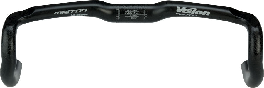 Vision Metron 4D Drop Handlebar - Carbon 31.8mm 40cm Black