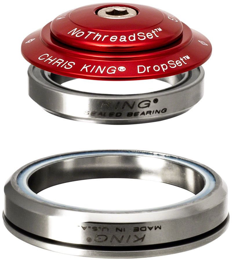 Chris King DropSet 5 Headset - 1-1/8" 42/52mm 45 Deg Red