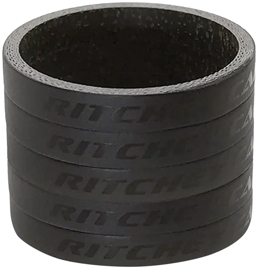 Ritchey WCS Carbon Headset Spacers 1-1/8 5mm Black 5-pack