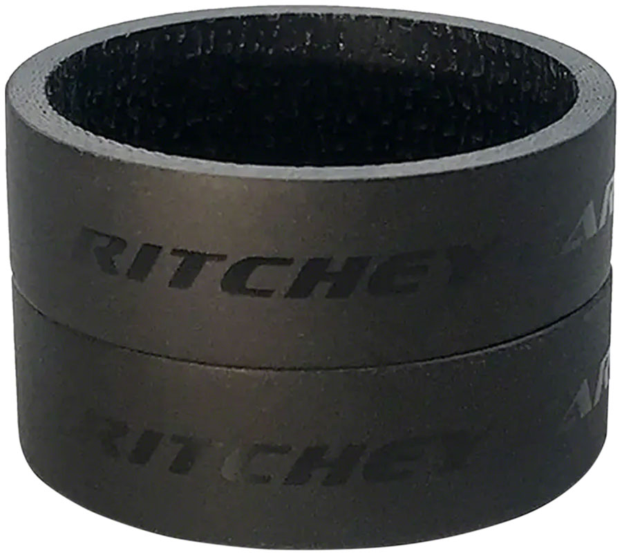 Ritchey WCS Carbon Headset Spacers 1-1/8 10mm Black 2-pack