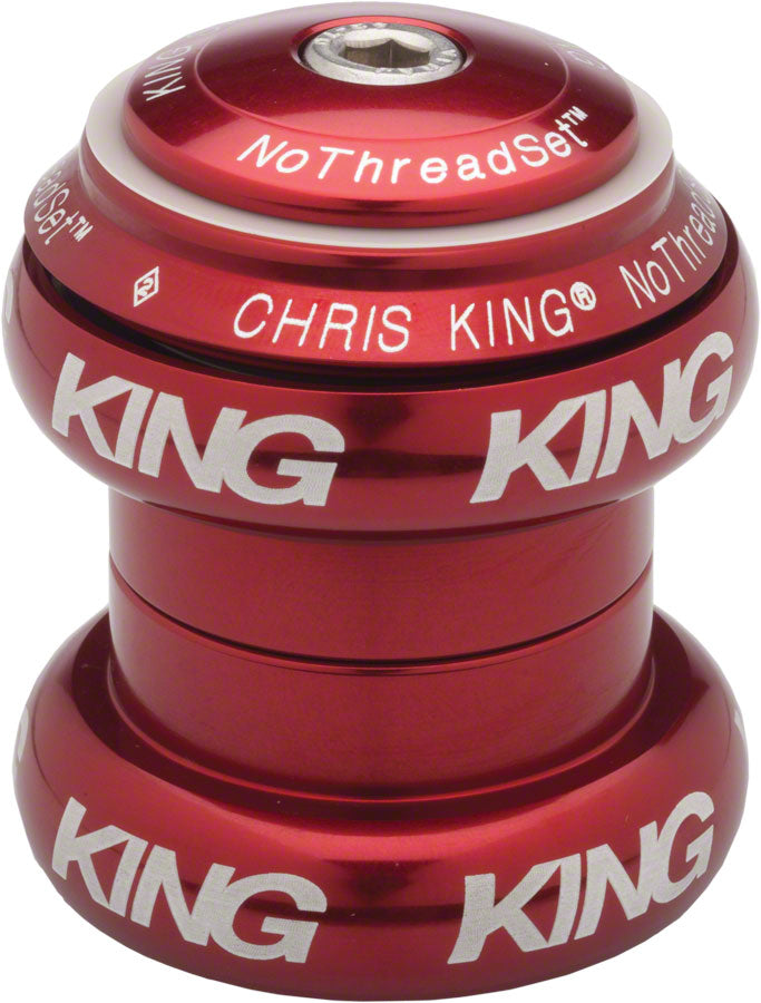 Chris King NoThreadSet Headset - 1-1/8" Red