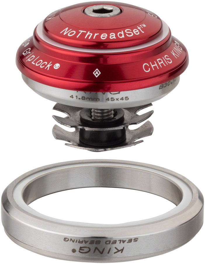 Chris King DropSet 2 Headset - 1-1/8 - 1.5" 42/52mm 45 Deg Red