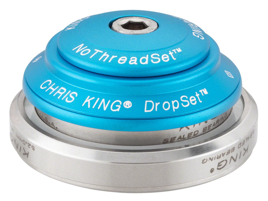 Chris King DropSet 3 Headset - 1-1/8 - 1.5" 41/52mm 36 Deg Matte Turquoise