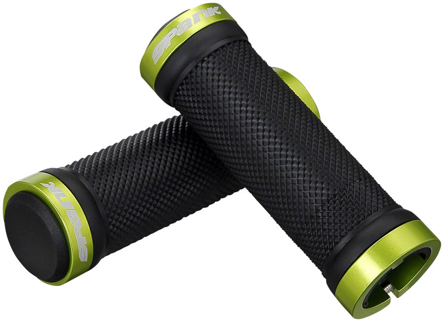 Spank Spoon Grom Grips - Black/Green