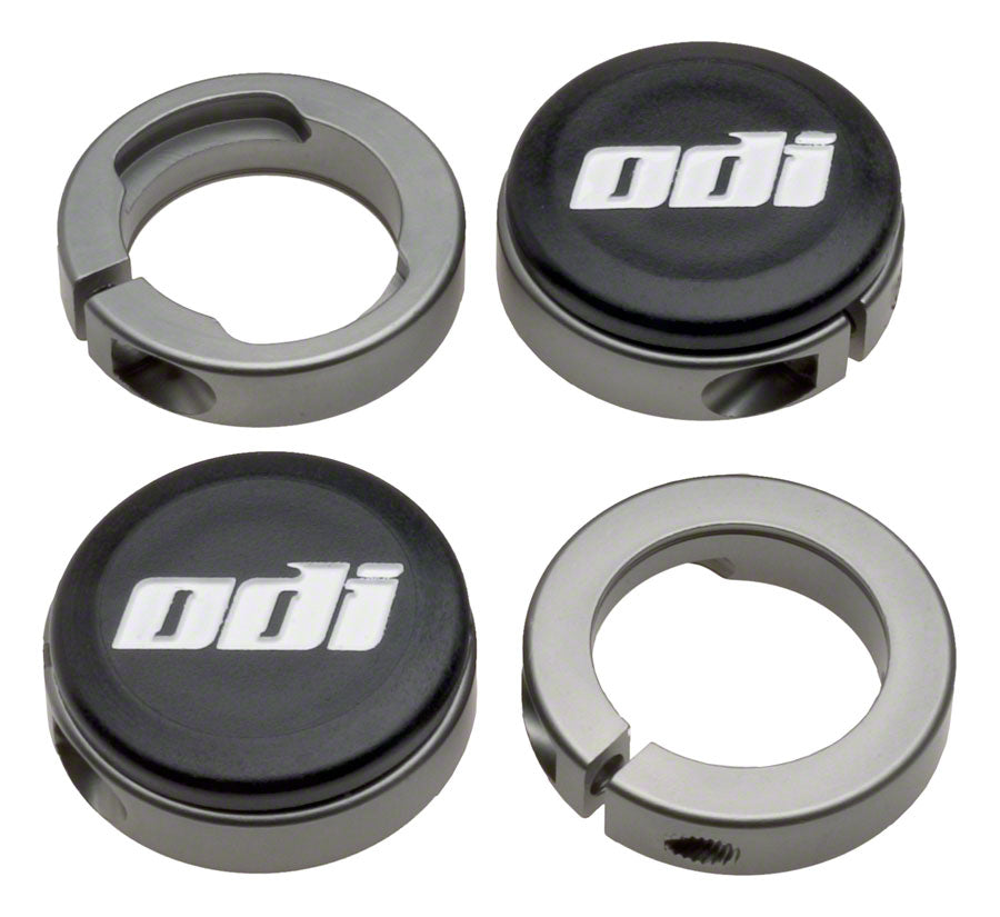 ODI Lock Jaw clamps w/ Snap caps Gray set/4